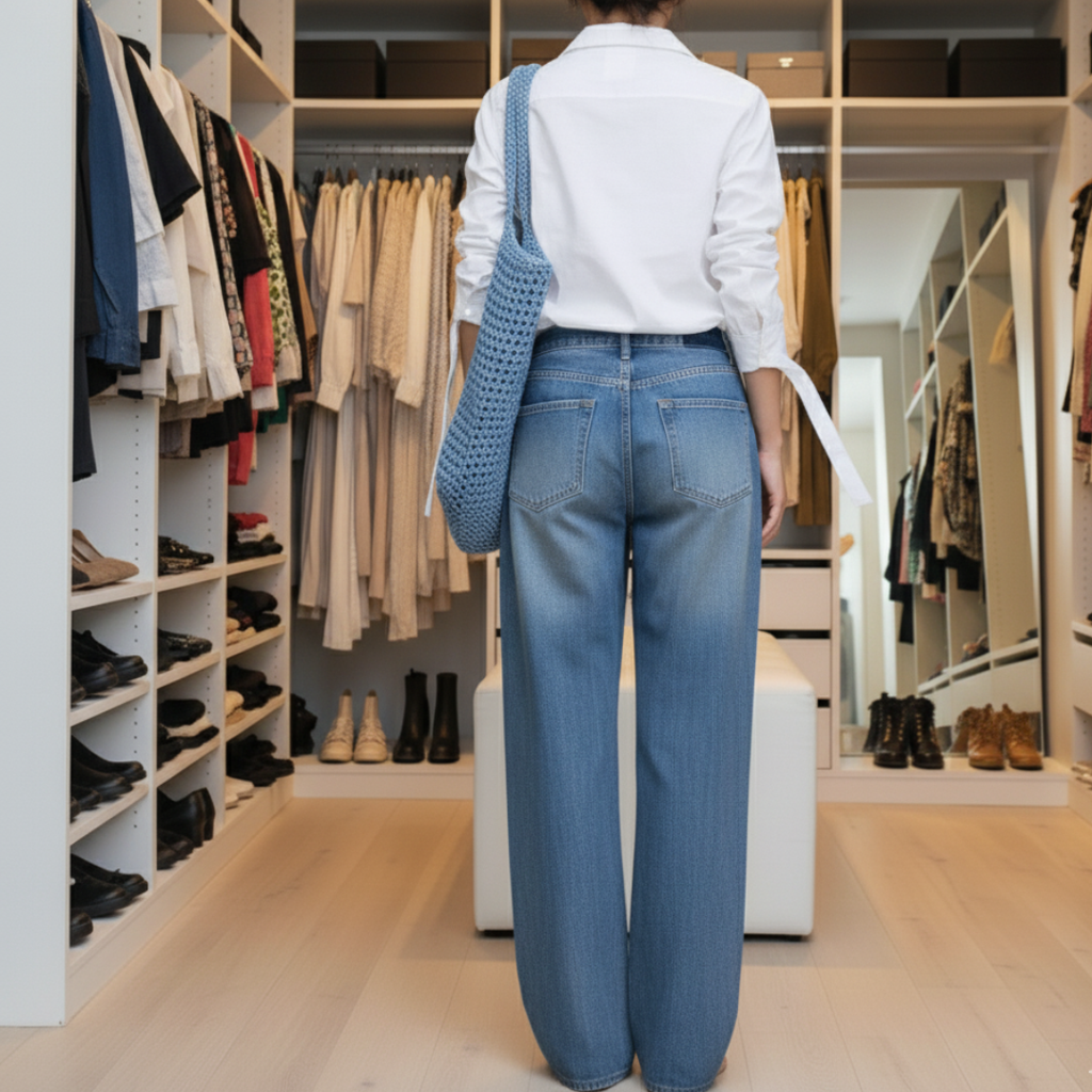 Comfortable Wide Leg Women's Jeans – Stylish High-Quality Denim for Everyday Wear, Available in Multiple Sizes 0