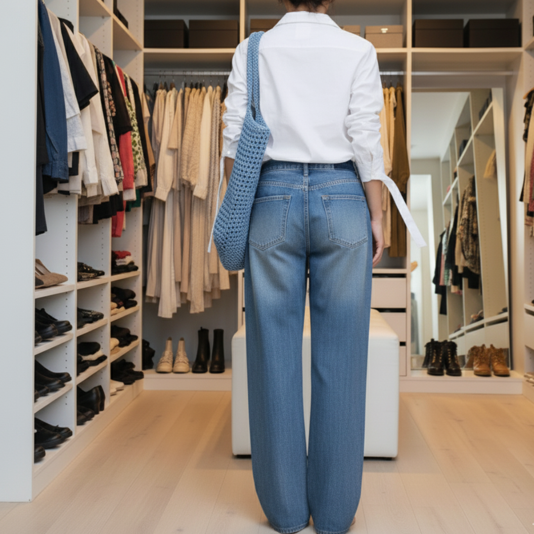 Comfortable Wide Leg Women's Jeans – Stylish High-Quality Denim for Everyday Wear, Available in Multiple Sizes 0