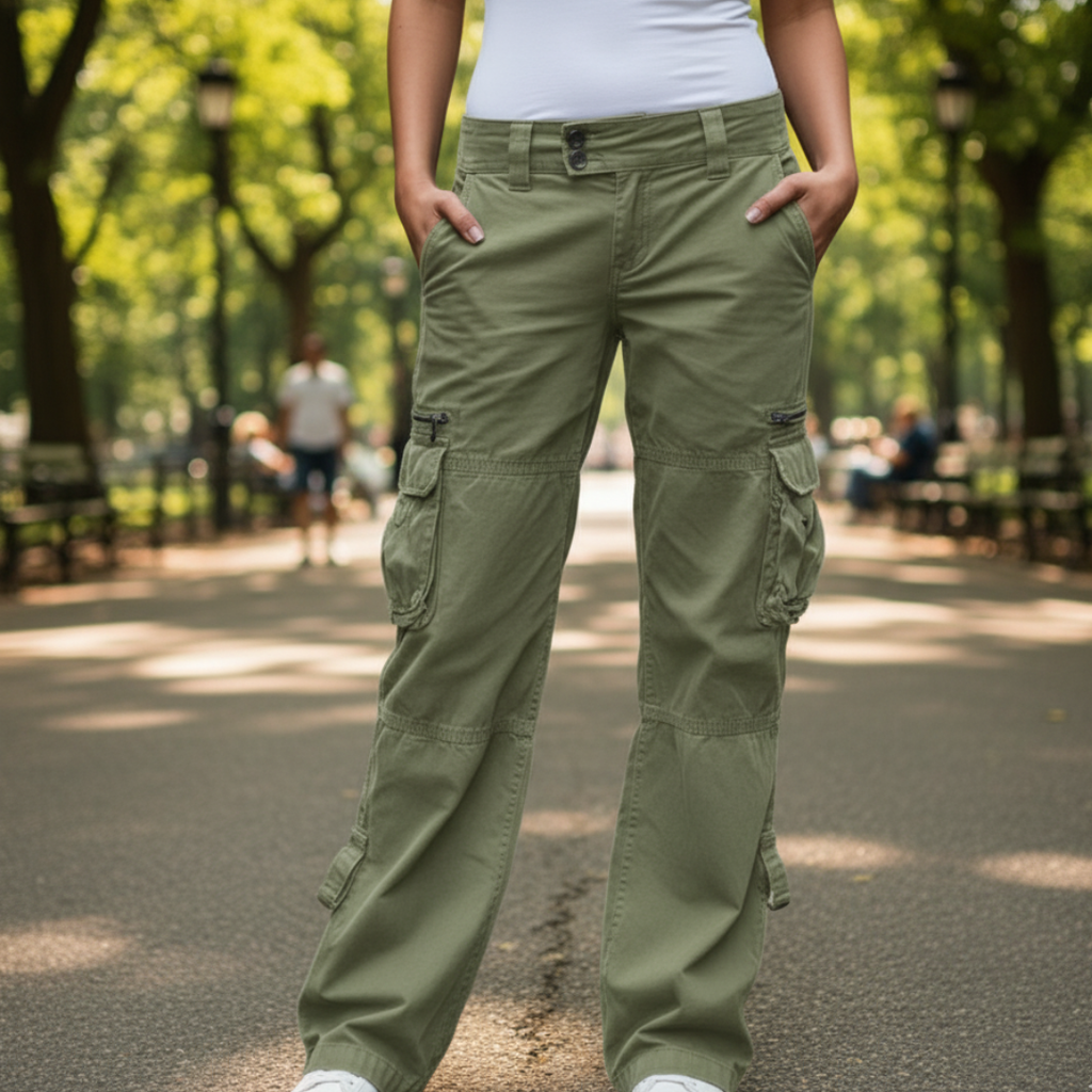 Durable Cargo Trousers for Women with Functional Pockets – Comfortable Fit for Everyday Adventures 