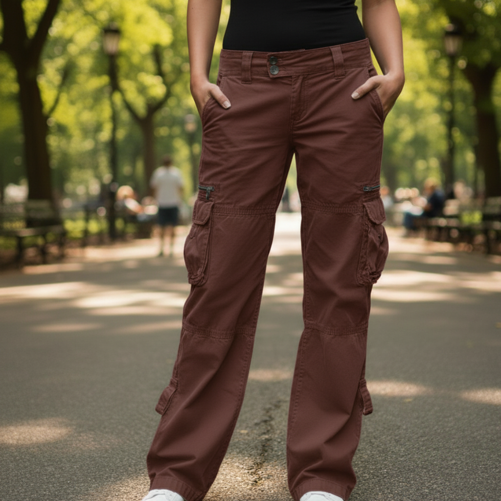 Durable Cargo Trousers for Women with Functional Pockets – Comfortable Fit for Everyday Adventures 