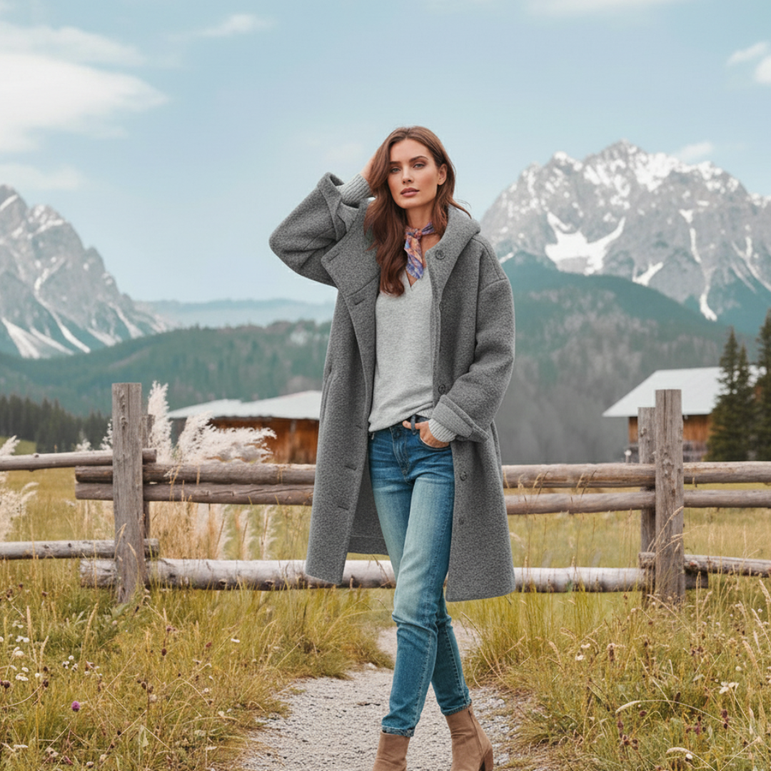 Elegant Thick Winter Coat for Women – Comfortable and Versatile Outerwear 0