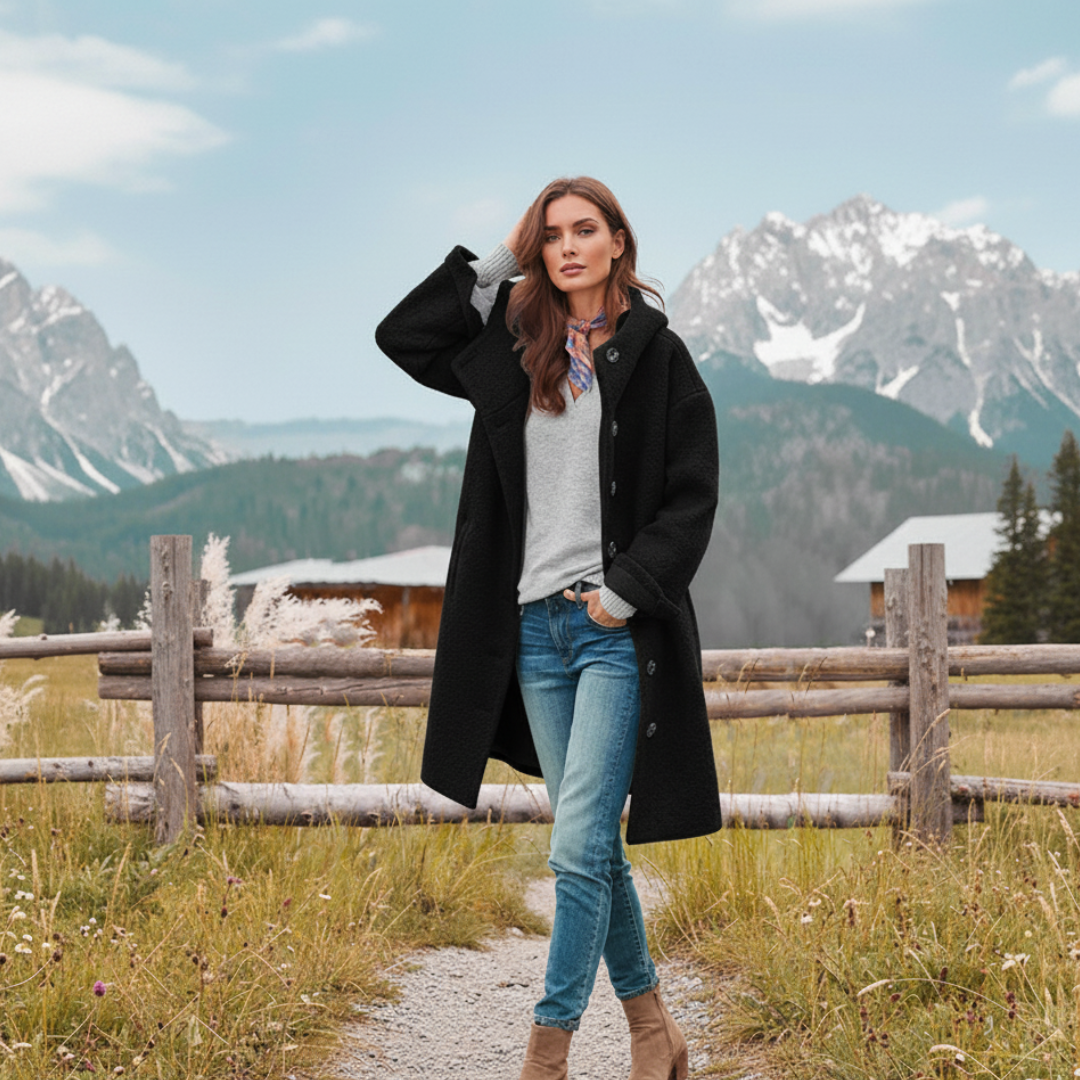 Elegant Thick Winter Coat for Women – Comfortable and Versatile Outerwear 0