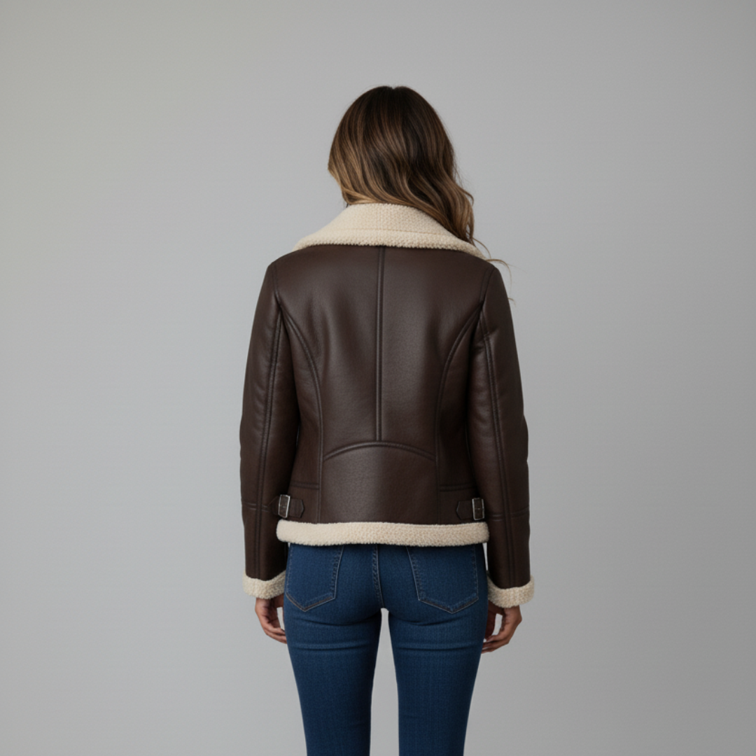 Elegant Water-Repellent Jacket with Faux Lapels – Cozy Insulated Layering Piece for All Seasons 0