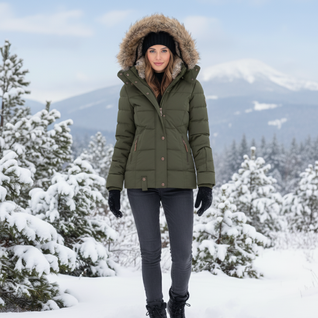 Elegant Women's Jacket in Black, Navy, Burgundy – Comfortable Premium Fabric Outerwear with Zipper Closure 0