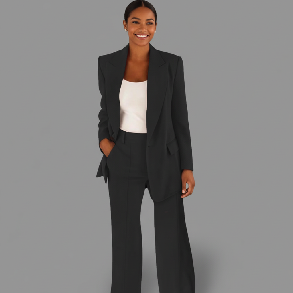 Elegant Women's Lace Suit Set – Comfortable Regular Fit Two-Piece Outfit in Premium Polyester and Spandex 0