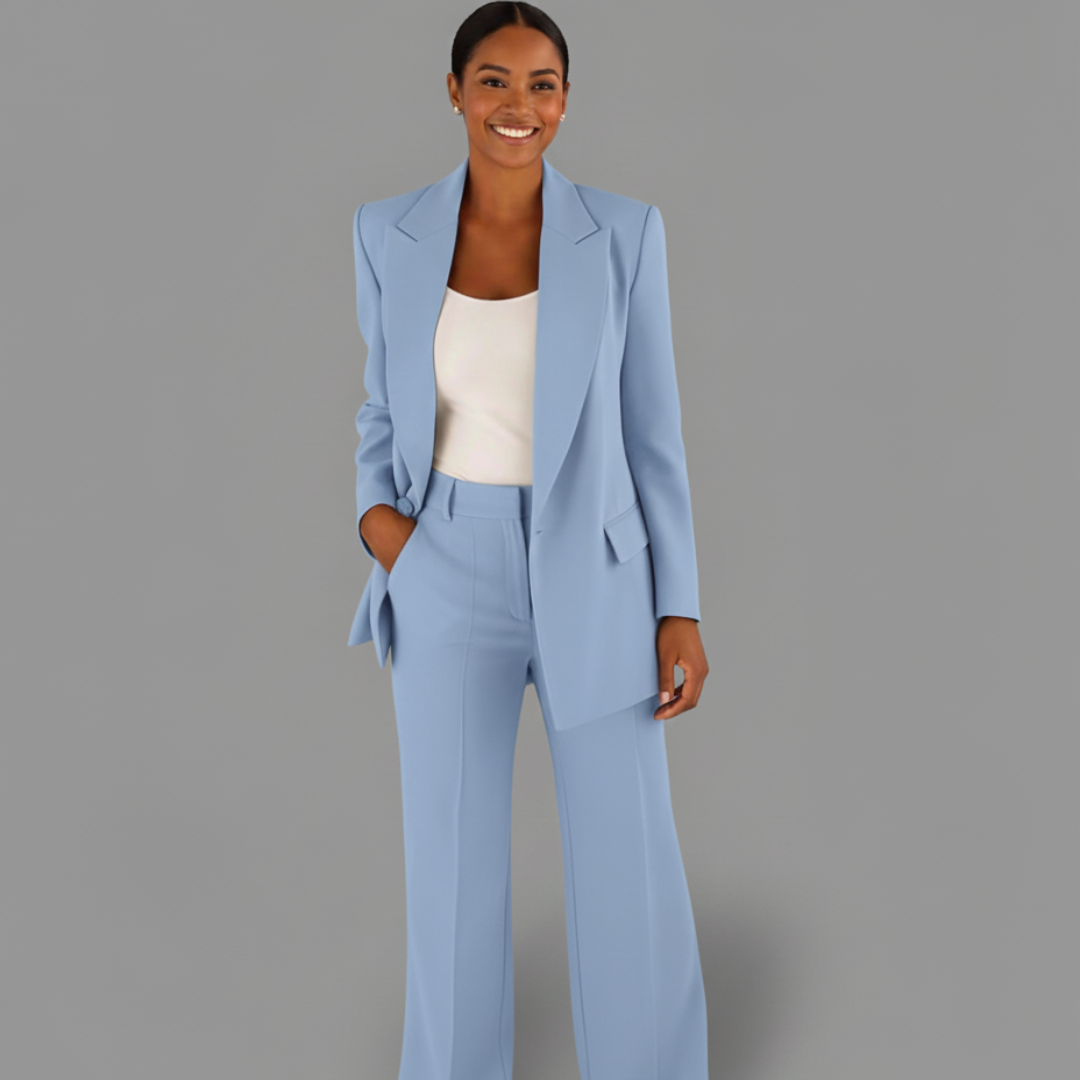 Elegant Women's Lace Suit Set – Comfortable Regular Fit Two-Piece Outfit in Premium Polyester and Spandex 0