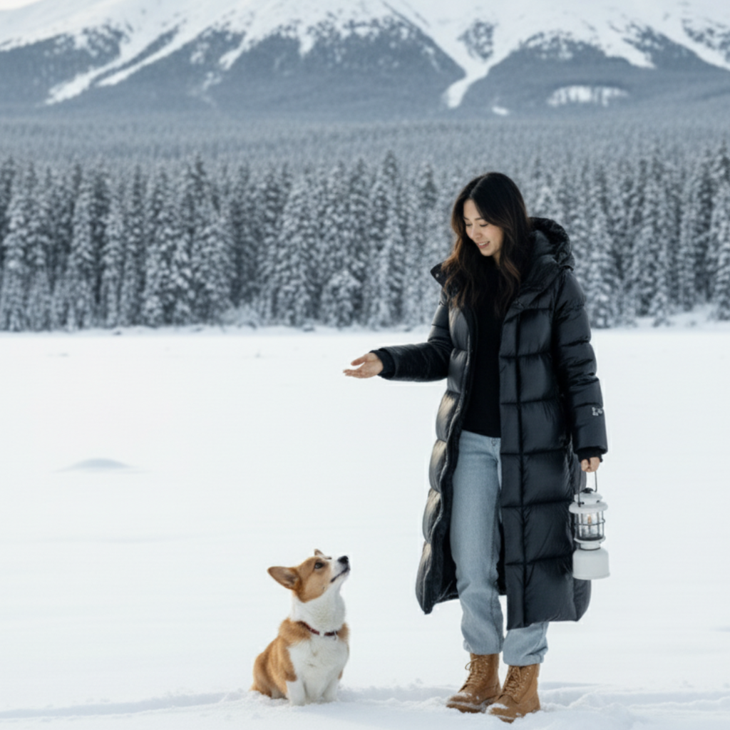 Women's Down Winter Jacket - Lightweight Puffer Coat with Elegant Design and Practical Pockets 0
